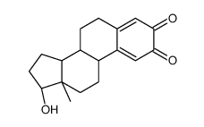 (8R,9S,13S,14S,17S)-17-hydroxy-13-methyl-6,7,8,9,11,12,14,15,16,17-decahydrocyclopenta[a]phenanthrene-2,3-dione结构式