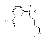 3-(N-(3-甲氧基丙基)磺酰基)苯甲酸结构式