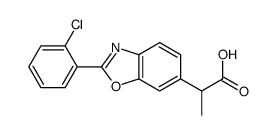 2-(2-Chlorophenyl)-α-methyl-6-benzoxazoleacetic acid Structure