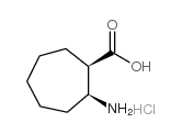 (1r,2s)-(-)-2-aminocycloheptanecarboxylic acid hydrochloride structure