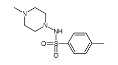 N-(4-甲基哌嗪-1-基)-4-甲苯磺酰胺结构式