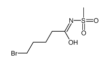 N-(Δ-溴代戊酰基)甲磺酰胺结构式
