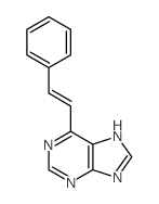 9H-Purine,6-(2-phenylethenyl)- Structure