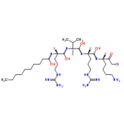 Decanoyl-Arg-Val-Arg-Lys-chloromethylketone Structure