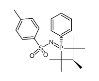 N-(2,2,3t,4,4-pentamethyl-1-phenyl-1λ5-phosphetan-1r-ylidene)-toluene-4-sulfonamide Structure