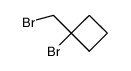 1-bromo-1-bromomethyl-cyclobutane Structure