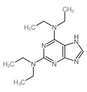 N,N,N,N-tetraethyl-5H-purine-2,6-diamine结构式