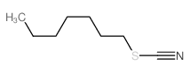 Thiocyanic acid, heptyl ester结构式