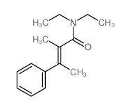 2-Butenamide,N,N-diethyl-2-methyl-3-phenyl-结构式