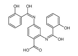 2,4-bis[(2-hydroxybenzoyl)amino]benzoic acid Structure