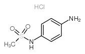 N-(4-氨苯基)甲基磺酰胺盐酸盐结构式