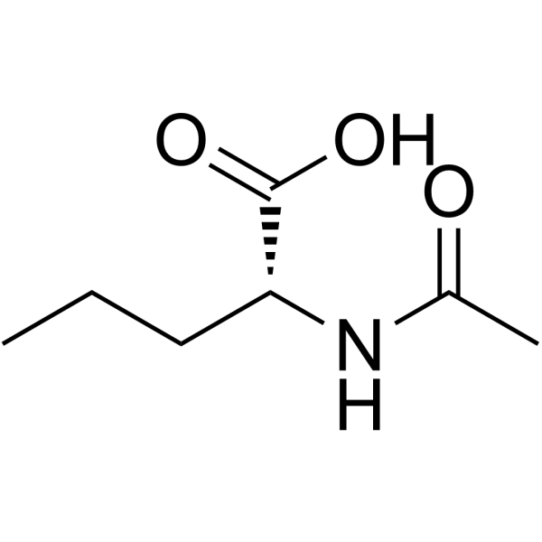 N-乙酰-D-正缬氨酸结构式