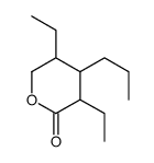 3,5-diethyl-4-propyloxan-2-one Structure