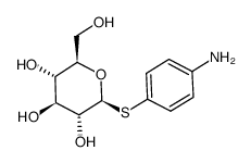 4-氨基苯基-1-硫代-β-D-葡萄糖苷结构式