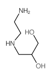 1,2-Propanediol, 3-((2-aminoethyl)amino)- Structure