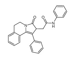2-(3-oxo-1-phenyl-2,3,5,6-tetrahydro-pyrrolo[2,1-a]isoquinolin-2-yl)-N-phenyl-acetamide Structure
