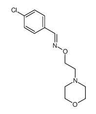 4-chloro-benzaldehyde O-(2-morpholin-4-yl-ethyl)-oxime结构式