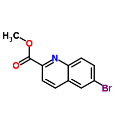 6-溴-2-喹啉甲酸甲酯结构式