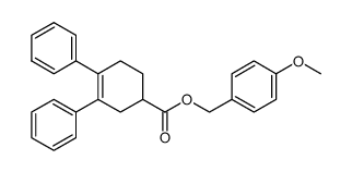 3,4-Diphenyl-cyclohex-3-enecarboxylic acid 4-methoxy-benzyl ester Structure