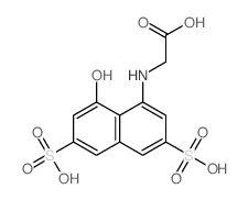 H Acid, N-carboxymethyl-结构式