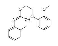 2-(2-methoxyphenoxy)ethyl N-(2-methylphenyl)carbamate结构式