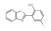 2-(2-苯并噻唑)-5-氯苯酚结构式