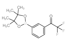 2,2,2-三氟-1-(3-(4,4,5,5-四甲基-1,3,2-二噁硼烷-2-基)苯基)乙酮结构式