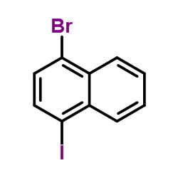 1-溴-4-碘萘结构式