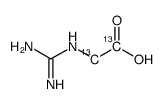 N-(Aminoiminomethyl)-glycine-13C2 Structure