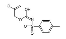 2-chloroprop-2-enyl N-(4-methylphenyl)sulfonylcarbamate结构式