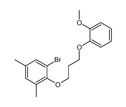 1-bromo-2-[3-(2-methoxyphenoxy)propoxy]-3,5-dimethylbenzene Structure