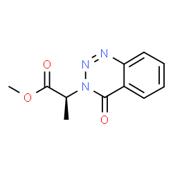 Methyl (2S)-2-(4-oxo-1,2,3-benzotriazin-3(4H)-yl)-propanoate Structure