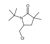 1-tert-butyl-5-(chloromethyl)-3,3-dimethylpyrrolidin-2-one Structure