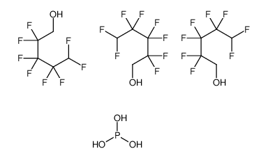 2,2,3,3,4,4,5,5-octafluoropentan-1-ol,phosphorous acid Structure