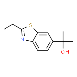 6-Benzothiazolemethanol,2-ethyl-alpha,alpha-dimethyl-(9CI) structure