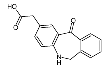 2-(11-oxo-5,6-dihydrobenzo[c][1]benzazepin-2-yl)acetic acid结构式