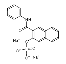 色酚AS磷酸钠结构式