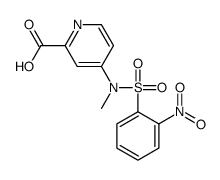 4-[methyl-(2-nitrophenyl)sulfonylamino]pyridine-2-carboxylic acid Structure