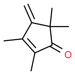 2-Cyclopenten-1-one, 2,3,5,5-tetramethyl-4-methylene- (9CI)结构式