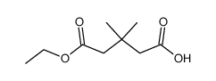 3,3-dimethyl-glutaric acid monoethyl ester结构式