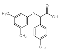 (3,5-二甲基苯氨基)-4-甲苯基乙酸结构式