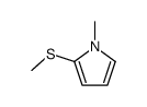 1-methyl-2-methylsulfanylpyrrole结构式