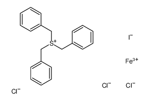 iron(3+),tribenzylsulfanium,trichloride,iodide Structure
