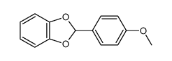 2-(4-Methoxyphenyl)-1,3-benzodioxole结构式