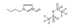 3-Butyl-1-vinyl-1H-imidazol-3-ium bis((trifluoromethyl)sulfonyl)amide Structure