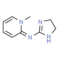 1H-Imidazol-2-amine,4,5-dihydro-N-(1-methyl-2(1H)-pyridinylidene)- Structure