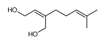 2-(4-methylpent-3-enyl)but-2-ene-1,4-diol结构式