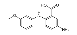 5-amino-2-(3-methoxyanilino)benzoic acid Structure