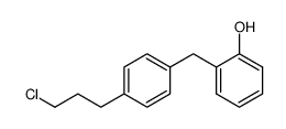 3-(4-o-Hydroxybenzyl-phenyl)propyl chloride结构式
