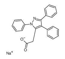 sodium,2-(2,4,5-triphenylpyrazol-3-yl)acetate结构式